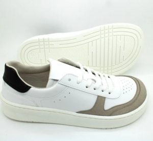 Zapatilla Barefoot Blanco - Negro Coqueflex Adulto